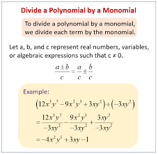 Dividing Polynomials Solutions
