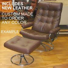 1970s Ekornes Stressless Leather