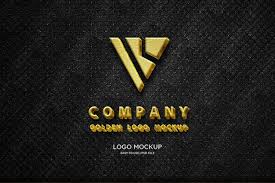 Premium Psd Luxury Gold Logo Mockup