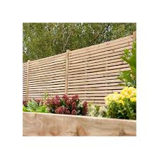 Double Slatted Fence Panel
