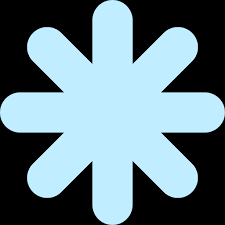 Ice Flake Generic Color Fill Icon