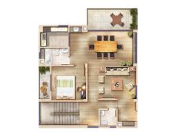 A Stunning Quality Floor Plan Rendering
