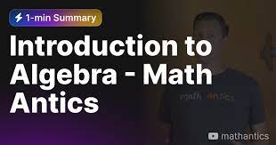 Introduction To Algebra Math Antics