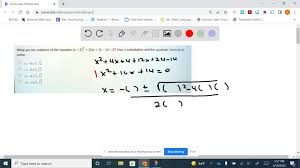 Quadratic Formula To Solve Immer Jnit