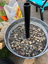 Diy Patio Umbrella Stand I Give No Sips