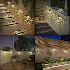 Solar Fence Lights Garden Decor 6 Pack