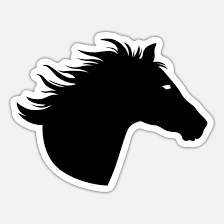 Horse Icon Sticker Spreadshirt