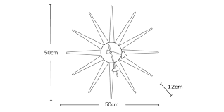 Sunburst Wall Clock Derlook