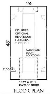 Rv Motor Home Garage Plan 1152 Rv1 24