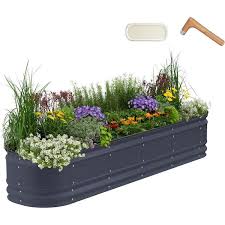 Raised Garden Bed Kit Metal Planter Box
