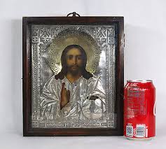 Antique Russian Icon Christ 84
