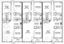 Triplex House Plans 1 387 S F Ea Unit