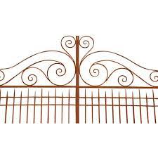 Outdoor Iron Gate 400x300x8 Cm Wrought