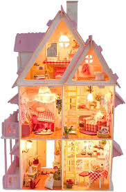 Large Wooden Kids Doll House Barbie Kit