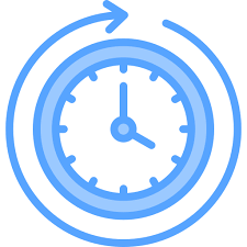 Clock Generic Blue Icon