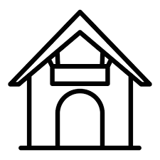 Doghouse Icon Outline Vector Dog House