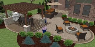 Custom Brick Patio Design Outdoor