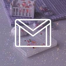 Gmail Purple Icon Glitter Purple