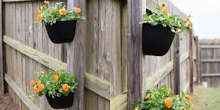 Fence Planter Boxes Ready For Hanging