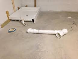 Shower Kit In A Basement Floor