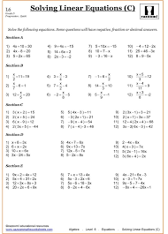 Solving Linear Equations