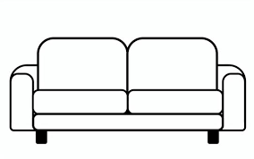 Free Vectors Sofa Line Drawing 3