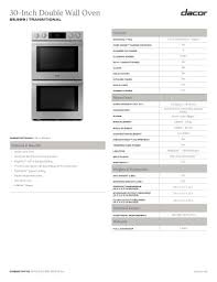 Double Discovery Wall Ovens Dacor