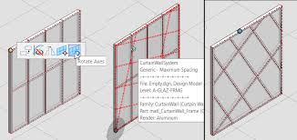 To Rotate Axes In Curtain Wall