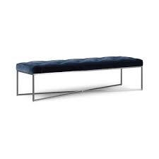 Maeve Rectangle Leather Bench West Elm