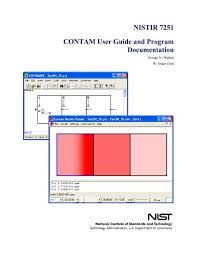 Nistir 7251 Contam User Guide And