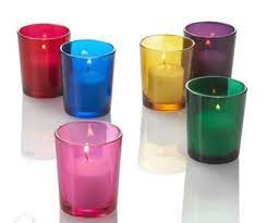 Coloured Glass Votive Holders 178