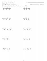 Solving Rational Equations 1