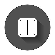 Icon Of An Electric Light Switch Flat