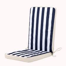 Deck Stripe Outdoor High Back Seat Pad