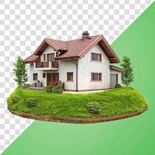 Png Modern Suburban House With Garden