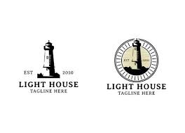 Lighthouse Beacon Logo Icon Vector