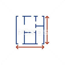 House Floor Plan Measurements Vector