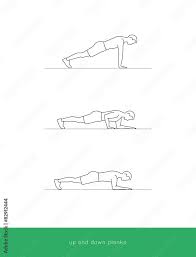 Fitness Icon Up And Down Planks Workout