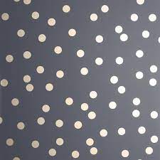 Arthouse Dotty Charcoal Metallic Flat