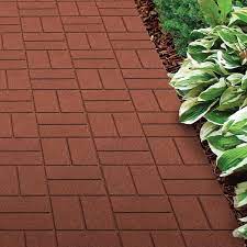 Rubberific Red 16 Inch Rubber Paver 9 Pack