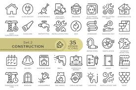 Pipeline Construction Icons Images