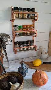 Industrial Spice Rack Spice Rack Wall