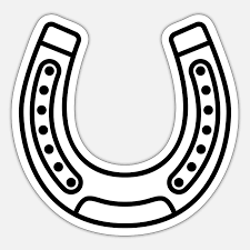 Horseshoe Icon Sticker Spreadshirt