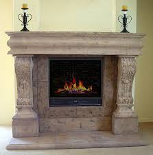 Raised Acanthus Cast Stone Mantel