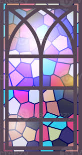 Gothic Stained Glass Window Church