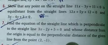 Straight Line 11x 3y