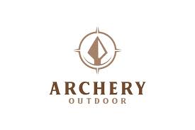 Stone Spear Archery Logo Design Compass