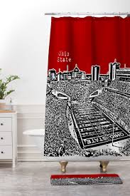 Ohio State Buckeyes Red Shower Curtain