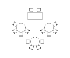 Plan For Arranging Seats And Tables In