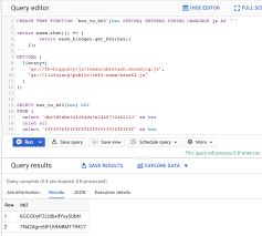 calling rust functions from bigquery